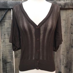 Flounce tbd Short Sleeve Cardigan from Nordstrom